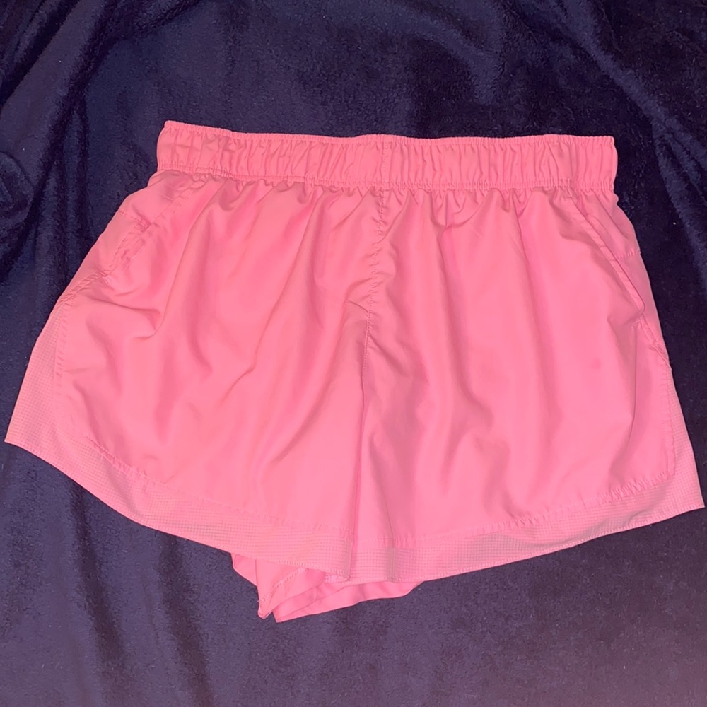 Bubblegum pink running shorts